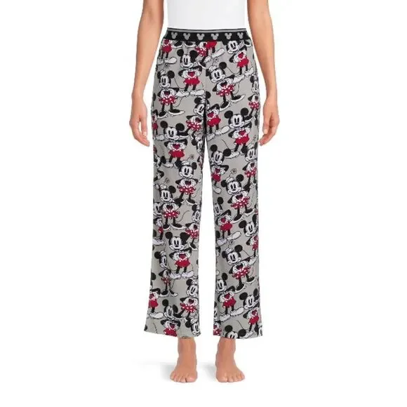 Disney Women's Mickey Mouse Plush Sleep Lounge Pants Size L - Picture 2 of 6